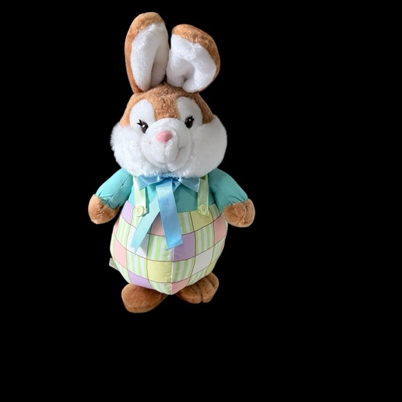 American Greetings Other - Vtg NOS American Greetings Bloomer Bunny Rabbit Easter 12" Plush Multicolored